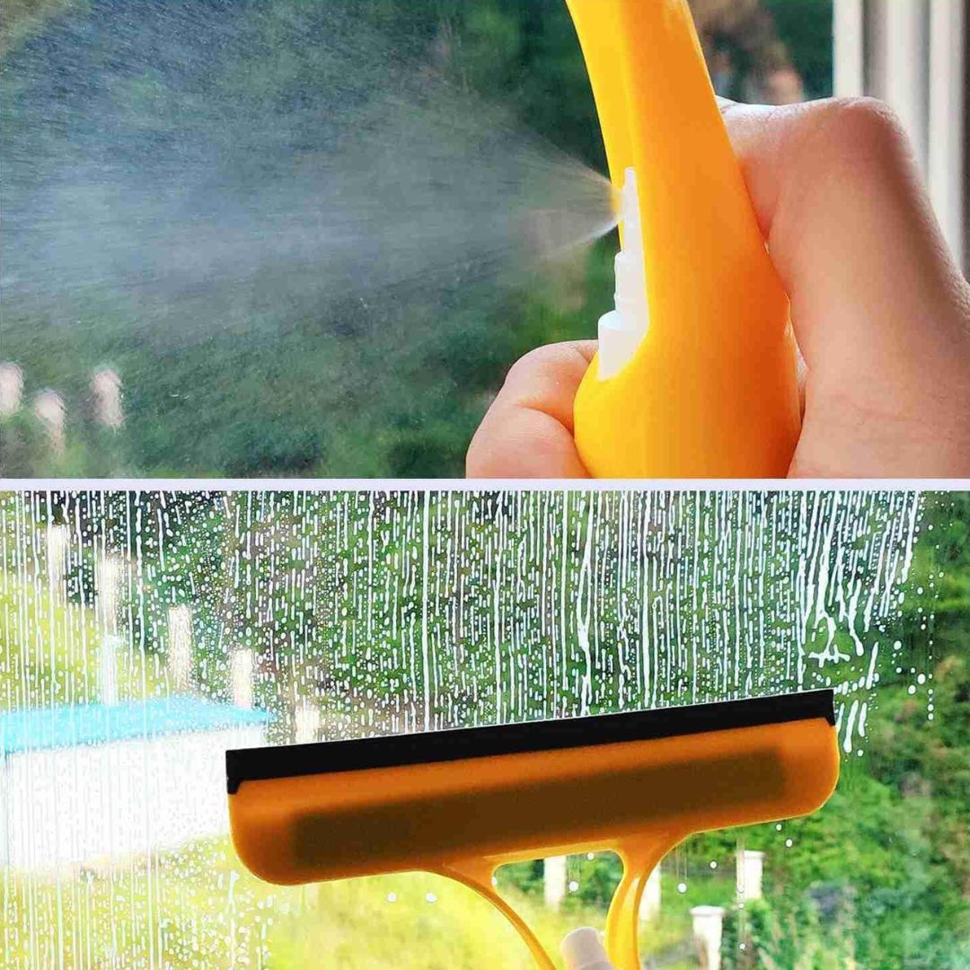 3 in 1 Spray + Brush + Wiper Cleaning Tool (For Windows, Mirror, Wall Tiles, etc)
