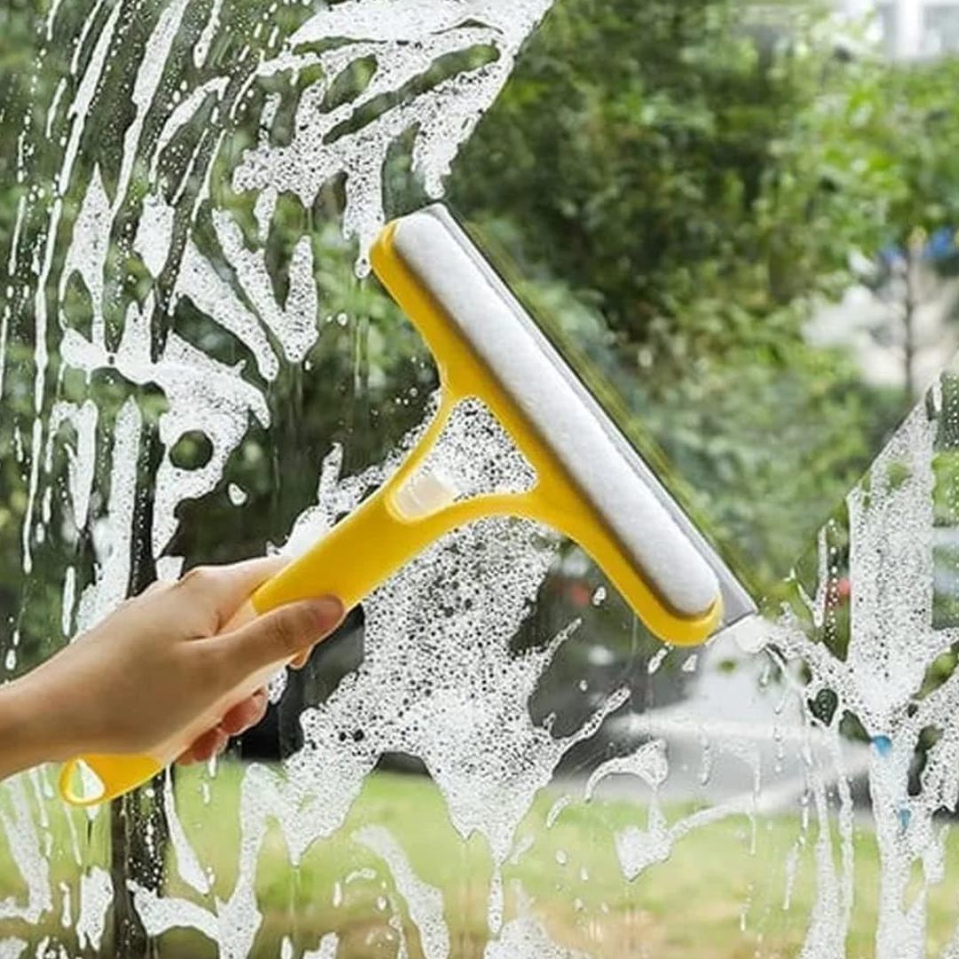 3 in 1 Spray + Brush + Wiper Cleaning Tool (For Windows, Mirror, Wall Tiles, etc)